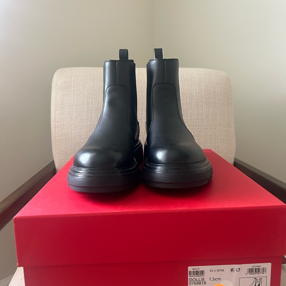 Salvatore Ferragamo Black Ankle Boots